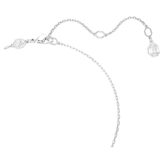 CHÍNH HÃNG - SWAROVSKI Dextera pendant (Round cut, White, Rhodium plated) - Dây cổ, chuyền, pha lê trắng - JEWELRY NECKLACE