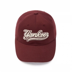 Mũ MLB Varsity Cultive Bookle Logo Unstructured Ball Cap New York Yankees Burgundy - Mũ lưỡi trai nón kết màu đỏ đô