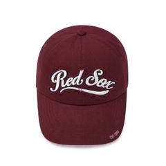 MLB Varsity Vintage Cultive Damage Unstructured Ball Cap B Boston Red Sox WINE - Mũ lưỡi trai, nón kết màu đỏ