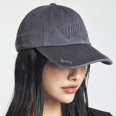 Mũ MLB Vintage Cultive Unstructured Ball Cap New York Yankees Charcoal - Mũ lưỡi trai, nón kết màu than chì