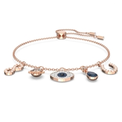 SWAROVSKI Symbolica bracelet (Infinity, evil eye & horseshoe, Blue, Rose gold-tone plated) - Vòng/lắc tay hình các biểu tượng - JEWELRY
