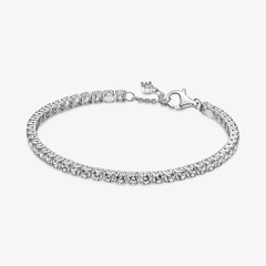 PANDORA Sparkling Tennis Bracelet (Sterling Silver, Zirconia) - Vòng/ lắc tay bạc 925, đính đá CZ trắng