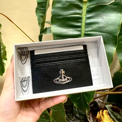 CHÍNH HÃNG - VIVIENNE WESTWOOD ORB CARD HOLDER BLACK - Ví đựng thẻ, màu đen