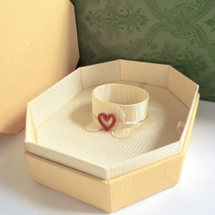 SWAROVSKI Sublima bracelet (Heart, Small, Red, Gold-tone plated) - Vòng/lắc tay thiên nga, tim đỏ - JEWELRY