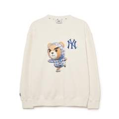 ÁO SWEATSHIRT MLB BEAR NY CREAM