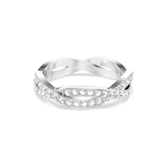 SWAROVSKI Infinity ring (Round cut, White, Rhodium plated) - RINGS - Nhẫn hình vô cực, pha lê trắng - JEWELRY