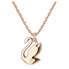 SWAROVSKI Iconic Swan pendant (Swan, Small, White, Rhodium plated) - Dây cổ, dây chuyền SWAROVSKI - JEWELRY NECKLACE