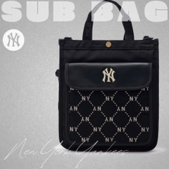 Túi MLB Korea Dia Monogram Jacquard Sub crossbody tote Bag New York Yankees Black
