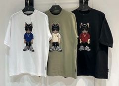 ÁO THUN LIFEWORK BULLDOG HIPHOP 2024 BLACK/WHITE/GREEN T-SHIRT