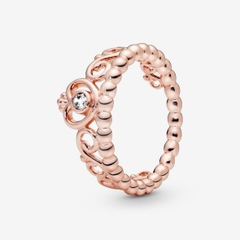 PANDORA Princess Tiara Crown Ring (14K Rose-gold plated) - Nhẫn hình vương miệng công chúa, hợp kim mạ vàng hồng 14k - JEWELRY