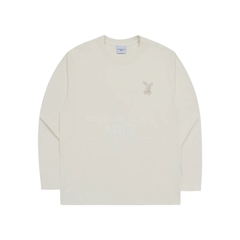 ÁO THUN ADLV FUZZY RABBIT LONGSLEEVE WHITE TRẮNG