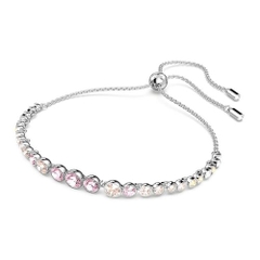 SWAROVSKI Emily bracelet (Mixed round cuts, Pink, Rose gold-tone plated) - Vòng/lắc tay pha lê hồng - SWAROVSKI - JEWELRY