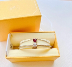 SWAROVSKI Chroma bangle (Heart, Red, Gold-tone plated) - Vòng/lắc tay pha lê hình tim - SWAROVSKI - JEWELRY