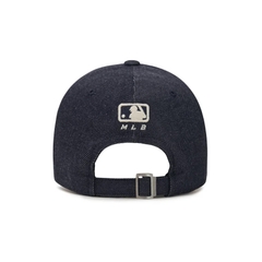 Mũ MLB Culsive Lettering Denim Unstructured Ball Cap New York Yankees NAVY DENIM