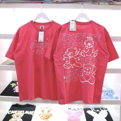 ÁO THUN ADLV BEAR FRIENDS DOODLE ARTWORK T-SHIRT PINK - HỒNG