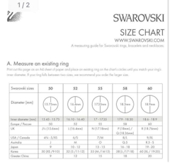 SWAROVSKI Dextera stone ring (White, Rhodium plated) - RINGS - Nhẫn tròn, pha lê trắng - JEWELRY