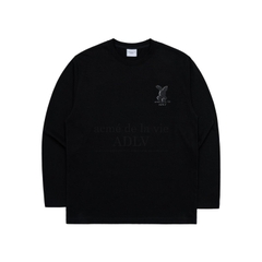 ÁO THUN ADLV FUZZY RABBIT LONGSLEEVE BLACK ĐEN