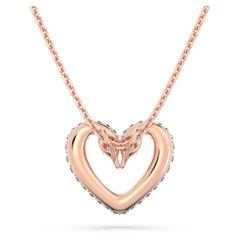 SWAROVSKI Una pendant (Heart, Medium, White, Rose gold-tone plated) - Dây cổ, dây chuyền hình tim - SWAROVSKI - JEWELRY NECKLACE
