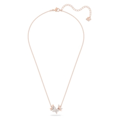 SWAROVSKI Lilia necklace (Butterfly, White, Rose gold-tone plated) - Dây cổ, dây chuyền hoạ tiết bướm - JEWELRY NECKLACE