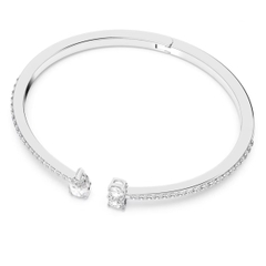 SWAROVSKI Mesmera cuff (Mixed cuts, White, Rhodium plated) - Vòng, lắc tay pha lê trắng - JEWELRY BRACELET