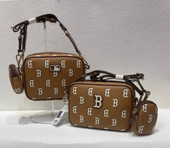 Túi MLB Monogram Cross Bag Brown - Túi đeo chéo màu nâu