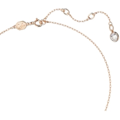 SWAROVSKI Swan pendant (Medium, Green, Rose gold-tone) - Dây cổ, dây chuyền thiên nga, pha lê xanh - JEWELRY NECKLACE