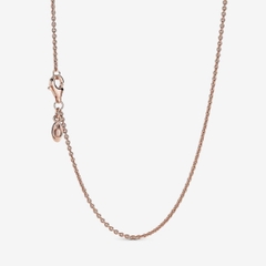 PANDORA Classic Cable Chain Necklace (Sterling Silver, 14K rose-gold plated) - Dây cổ, chuyền bạc 925, mạ vàng hồng 14k - JEWELRY NECKLACE