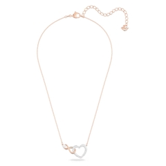 SWAROVSKI Hyperbola necklace (Infinity and heart, White, Mixed metal finish) - Dây cổ, dây chuyền, hình tim vô cực vĩnh cửu - JEWELRY NECKLACE