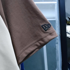 Áo New Era NY Newyork Brown Raglan T-Shirt - Áo thun cổ tròn tay lỡ, tay áo màu nâu