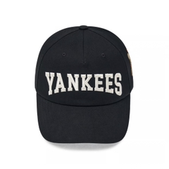 Mũ MLB Mega Bear 5 Panel Structure Ball Cap New York Yankees NY Black - Mũ lưỡi trai, nón kết màu đen