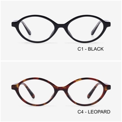 CHÍNH HÃNG - KÍNH MẮT RIETI ERICA - C1 BLACK / C4 LEOPARD - Gọng đen hoặc nâu beo đồi mồi, tròng kính trong suốt