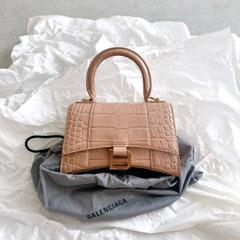 TÚI BALENCIAGA HOURGLASS XS CROC BEIGE NUDE (da CROC)