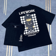ÁO THUN LIFEWORK BULLDOG HIDEAWAY 2024 BLACK T-SHIRT