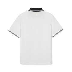 Áo MLB Basic collar color matching computer fit shirt New York Yankees White POLO