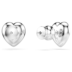 CHÍNH HÃNG - SWAROVSKI x Ariana Grande - stud earrings (Mixed cuts, Heart, White, Rhodium plated) - Khuyên tai, đính pha lê trắng, trái tim - JEWERY