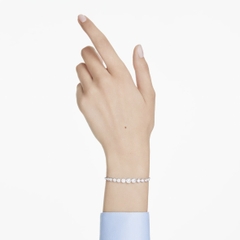 SWAROVSKI Imber Tennis bracelet (Mixed round cuts, White, Rhodium plated) - Vòng, lắc tay, vòng tròn đính pha lê trắng, dáng rút - JEWELRY BRACELET
