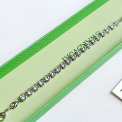 SWAROVSKI Imber Tennis bracelet (Mixed round cuts, White, Rhodium plated) - Vòng, lắc tay, vòng tròn đính pha lê trắng, khoá cài - JEWELRY BRACELET