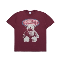 ÁO ADLV VINTAGE OVERLAB BEAR ĐỎ RƯỢU RED WINE T-SHIRT
