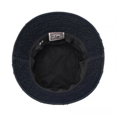 Mũ MLB Basic Coopers Denim Bucket Hat New York Yankees Dark Blue - Mũ vành tròn màu xanh đậm