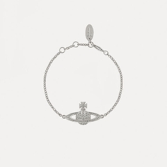 VIVIENNE WESTWOOD Mini Bas Relief Chain Bracelet - Vòng/lắc tay hình quả cầu, phối đá CZ - JEWELRY BRACELETS