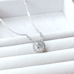 SWAROVSKI Angelic pendant (Round cut, White, Rhodium plated) - Dây cổ, dây chuyền đá tròn - SWAROVSKI - JEWELRY NECKLACE