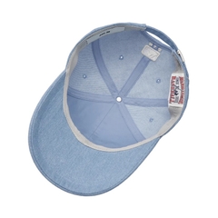 Mũ MLB Culsive Lettering Denim Unstructured Ball Cap New York Yankees Blue