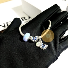 PANDORA “Ocean Butterfly” Sparkling Set Bracelet Charms (Silver Sterling) - Bộ vòng tay “Bướm Đại Dương” bạc 925 - JEWELRY