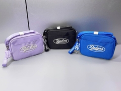 Túi MLB Varsity Camera cross Bag Black/Lavender/Blue - Túi đeo chéo màu đen/tím/xanh