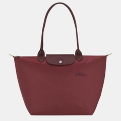 CHÍNH HÃNG - LARGE SIZE - TÚI LONGCHAMP LE PLIAGE GREEN L TOTE BAG - GRN - Túi xách màu đỏ lựu