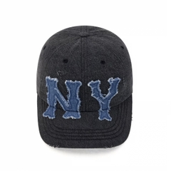 MLB Denim Coopers Unstructured Ball Cap New York Yankees NY BLACK - Mũ lưỡi trai, nón kết màu đen