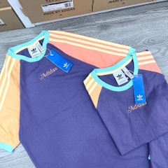 ÁO THUN ADIDAS_ RAGLAN MÀU TÍM MIX T-SHIRT