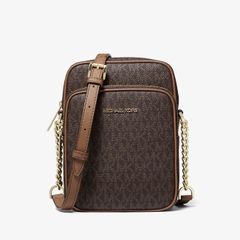 Túi Michael Kors MK Jet Set Travel Medium Logo Crossbody Bag Brown - Túi đeo chéo màu nâu