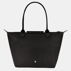 MEDIUM SIZE - TÚI LONGCHAMP LE PLIAGE NOIR GREEN M TOTE BAG - BLACK - Túi xách màu đen, quai nắp đen