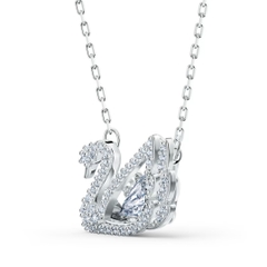 SWAROVSKI Dancing Swan necklace (Swan, White, Rhodium plated) - Dây cổ, dây chuyền SWAROVSKI - JEWELRY NECKLACE